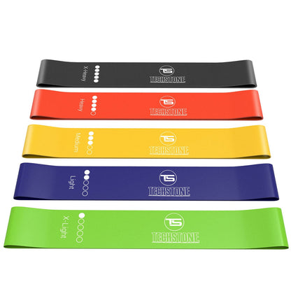 Techstone Resistance Bands Set for Men and Women, Pack of 5 Different Levels ...