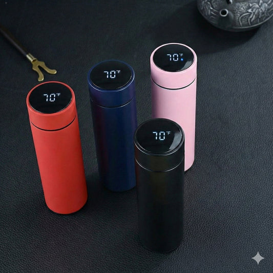 Smart Insulated Mug Stainless Steel Thermos Bottle LED Display (F - Fahrenheit)
